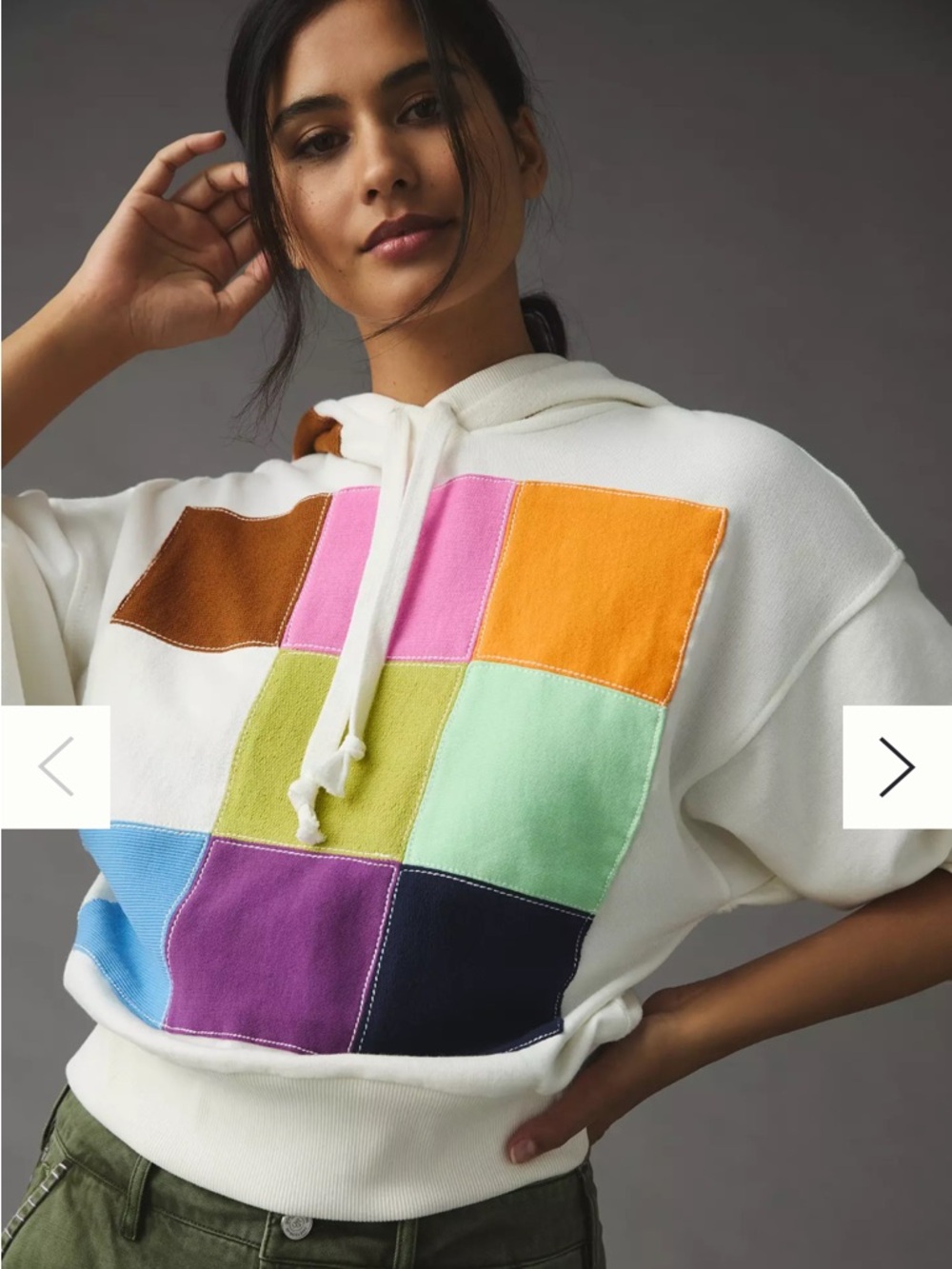 Daily Practice by Anthropologie Colorblock Hoodie Size Small